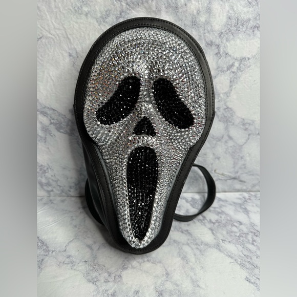 Rhinestone Bling Ghostface Scream Mini Backpack Spirit Halloween 2024 - Picture 1 of 3